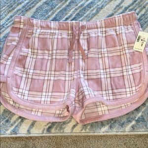 Pink checkered lounge shorts/pjs